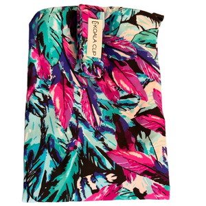 Koala Clip Pouch For Waistband Running Cycling Magnetic Clip Vibrant Leaf Print